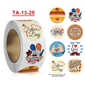 Bán buôn tùy chỉnh của riêng bạn Sticker 1inch tự dính trang trí dán nhãn CuộN tùy chỉnh Quà Tặng Ngày của Cha đặt cho CHA - Product Image 3