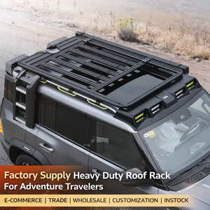 <span class=keywords><strong>Portaequipajes</strong></span> de Acero para Techo de Auto con 2 Escaleras para Jeep Wrangler JK y JL, Accesorios para Transportar Equipaje - Product Image 1