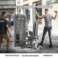 Appareil 3D de sélection pour adduction et abduction des hanches, entraîneur assis pour adducteurs, abducteurs, cuisses intérieures et extérieures, et fessiers, usage commercial