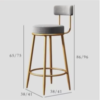 Ensemble de 2 tabourets de bar rembourrés en PU, structure en acier, 15,4x15,4x29,7 pouces, repose-pieds, montage simple, style industriel rustique, pour salle à manger et bar