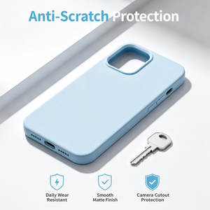 Étui de téléphone magnétique en silicone liquide ultra fin pour 16 Pro Max - Coque de protection au toucher doux, ajustement parfait, anti-rayures - Product Image 4