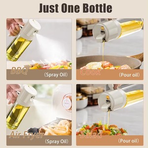Vendita calda 550ml 2-in-1 <span class=keywords><strong>olio</strong></span> di vetro da cucina Mister bottiglia Spray <span class=keywords><strong>per</strong></span> cottura BBQ distributore di Olive cucina <span class=keywords><strong>friggitrice</strong></span> <span class=keywords><strong>ad</strong></span> <span class=keywords><strong>aria</strong></span> - Product Image 6