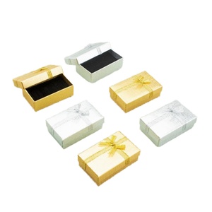 Luxury Trendy Girls Paper Jewelry <b>Box</b> with Velvet Lining Simple and Light Design for Ribbon <b>Earrings</b> <b>Gift</b> Packaging - Product Image 1