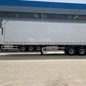 Caisse frigorifique sur plateau à trois essieux, semi-remorque frigorifique, remorque de camion - Product Image 1