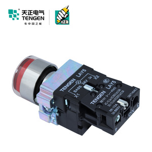 Tengen LAY5 Led <b>Button</b> Switch 24V Red Indicator Start Stop Push <b>Button</b> IP40 - Product Image 2