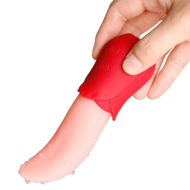 Great Force Adult Products Power Sex Toy Clitoral Stimulation Licking Tongue Shape Soft Silicone Vibrator for Woman Sextoys