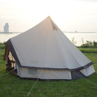 420D Oxford Glamp Taman Pop Up 3M 4M 5M 6M 10M Usa Acara Mewah Kanvas Katun Glamping Yurt Bell Tenda