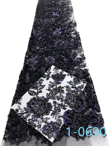 Tessuto in Pizzo di Lusso con Perline, Elegante Ricamo Guipure con Perline per Abiti da Donna - Product Image 5