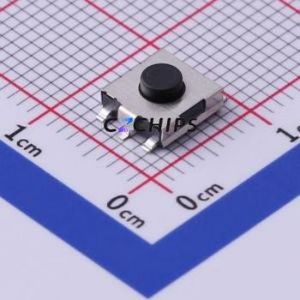 DTSGZML-62K-V-T/R Tactile Switch SMD,6.2x6.2mm Switch Single Pole Single Throw Round Button Vertical Mount 12mm - Product Image 1