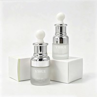 Flacon d'essence en verre, emballage cosmétique de luxe pour sérum, personnalisable, vide, plusieurs tailles, transparent, givré, rose, noir, à vis, carré