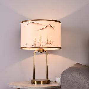 Nuevo estilo chino Solar eléctrico Metal granja dormitorio lámpara de Noche Azul Rosa Hotel hogar lámparas decorativas - Product Image 4