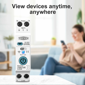 TUYA 63A TOMZN 1P + N WIFI Interruptor inteligente Medidor de energía Disyuntor de medición Relé de protección contra fugas de corriente de voltaje MCB - Product Image 6