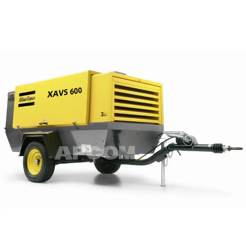 Atlas Copco XAVS600 compressore diesel portatile 14bar 200psi 18 m3 AtlasCopco XAVS 600 cfm compressore a vite mobile ad alta pressione