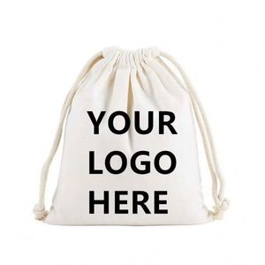 Recyclable Blue Canvas Dust <b>Envelope</b> Bag with Ribbon Logo Printing Custom Designed for Baby Clothing Board - Product Image 4