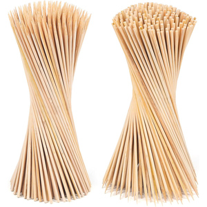 Vente en gros emballage personnalisé biodégradable 20/30/35cm brochettes de bambou BBQ jetable bois bambou bâton rond - Product Image 1