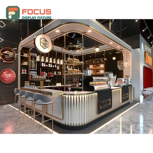 Contemporary Coffee Display Cabinet <b>Corner</b> Glass Door Merchandise Area Matte White Cafe Cabinet - Product Image 5