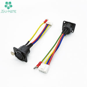 Aangepaste Paneel Mount Xlr <span class=keywords><strong>3</strong></span> 4 Pins Mannelijke Vrouwelijke Power Jack Kabel 4 Pin Xlr Connector Kabel Xlr 4 Pins Kabel - Product Image 4