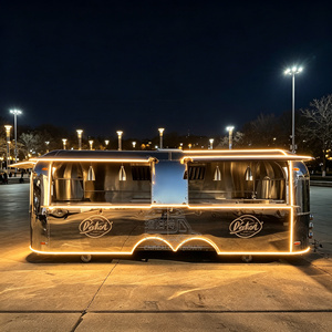 Camión de Comida Estilo Americano con Gran Ventana de Servicio, Remolque para Catering y Helados - Product Image 1