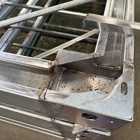 Conteneur de rangement pliable avec portes verrouillables, design pliable pour économiser de l'espace, idéal pour l'entrepôt et l'utilisation industrielle