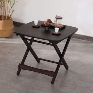 Mesa de Comedor Cuadrada Plegable de Madera Pequeña, 48.5x48.5x45cm, Plegable para Uso en el Hogar o Balcón - Product Image 4