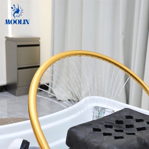 Fauteuil de lavage et de massage moderne en <span class=keywords><strong>bois</strong></span> pour salon de coiffure et salle de sport – Équipement de spa capillaire et de thérapie aquatique - Product Image 3