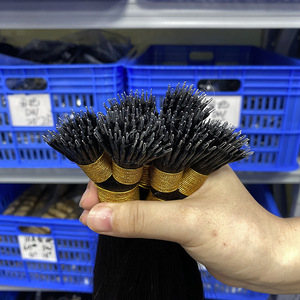 Extensions de cheveux pré-collées à la main, 36 pouces, 1b, mèches de cheveux, anneaux nano, Europe, États-<span class=keywords><strong>Unis</strong></span>, transfrontalier - Product Image 3