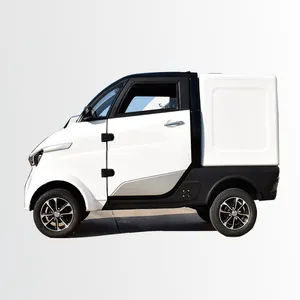 hot sale cargo box 4 wheel in china ,1 driver seat Lead acid battery electric car with cheap price