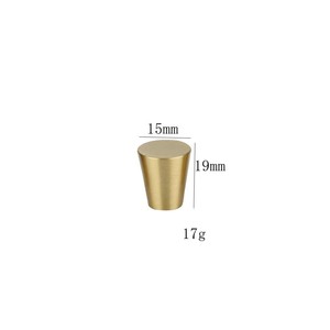 Furniture Handle Cylindrical <b>Copper</b> 15x19 Minimalist Drawer Cabinet Hardware Antirust - Product Image 3