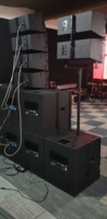 I.EVOICE Audio Set Active DSP 210" Système Line Array 3 voies à ferrite, Subwoofer amplifié 18" 8,0 Ohm, Audio haute résolution, Contreplaqué de bouleau