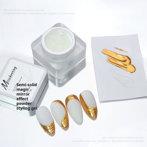 <span class=keywords><strong>Gel</strong></span> de modelage en poudre miroir magique semi-solide de 8ml pour <span class=keywords><strong>manucure</strong></span> UV, photothérapie transparente 3D, Nail Art, colle multifonctionnelle - Product Image 2