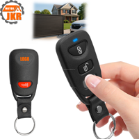 Télécommande de secours sans fil 433MHz dans la conception haute utilité de style clé de voiture avec quatre clés RF pour l'utilisation d'accès de porte de garage