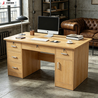 Bureau d'ordinateur modulaire moderne et simple en bois JIUSHUN, personnalisable pour le bureau et la maison