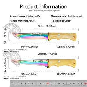 DAIGAYA Slaughtering Knife Camping Stainless Steel Blade Drop Point Straight <b>Edge</b> <b>Plastic</b> 3mm Thickness Multi-Purpose OEM - Product Image 6