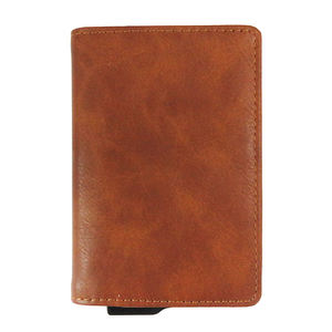 Cartera Pop Slim Antirrobo, Monedero Corto con Bloqueo RFID, Porta Tarjetas de Crédito e Identificación, de Moda, en Cuero PU y Nailon - Product Image 3