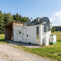 Groupe électrogène au gaz silencieux de type biogaz/syngaz 10 MW à démarrage automatique avec prise en charge 600 V, compression de gaz, énergie verte pour usage industriel