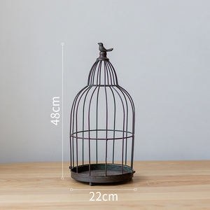 Basit güzel kuş kafesi bahçe dekorasyon düğün dekor kuş kafesi saksı - Product Image 6