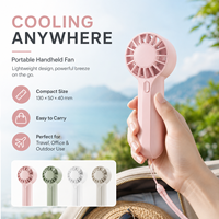 Ventilateur pliable portable avec design léger et compact pour le bureau, les voyages, l'extérieur, la maison, l'école, le camping, les femmes, les hommes, les enfants, utilisation estivale