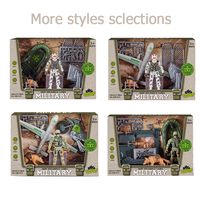 Ensemble de jouets de soldats en plastique pour garçons, modèle de soldat, figurines d'action, avec accessoires d'armes militaires