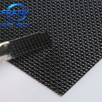 Maille de sécurité en acier inoxydable SUS316, revêtement poudré noir, maille 11x11, anti-rongeurs, anti-animaux domestiques, pour fenêtres et portes, en rouleau