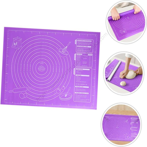 Tapis de cuisson en silicone extra large 45x60cm pour pétrir la pâte à pizza, antiadhésif, outils de cuisine, vente en gros - Product Image 3