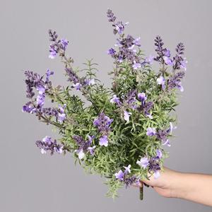 Meng Jie Lavender Artificial <b>Flower</b> 7 Fork Bunch Home Wedding Decoration PVC Material - Product Image 4