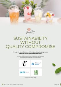 Couvre-boisson (avec bouchon) - 98 mm, couvercles biodégradables, couvercles jetables, couvercles écologiques - Product Image 4