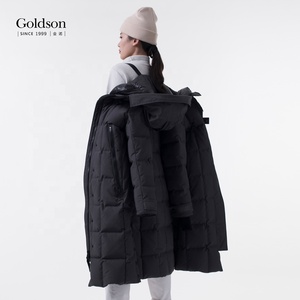Manteau long épais et tendance de style canadien, veste en duvet d'oie pour femmes - Product Image 3