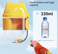 Vente en gros d'abreuvement automatique en plastique pour oiseaux distributeur d'eau pour perroquets bols transparents écologiques pour pigeons étourneau