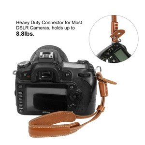<b>Digital</b> <b>camera</b> leather strap, genuine leather/PU unbreakable SLR <b>camera</b> wrist strap, watch strap, <b>camera</b> leather cord, hand - Product Image 2
