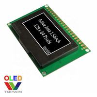 1,54 ''1,54 pulgadas 128x64 8pin o 20pin Módulo de pantalla OLED ssd1309 SPI paralelo I2C interfaz interior