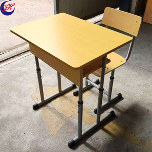 ルーマニアの学校家具、生徒用金属製机椅子セット、教室用机椅子 - Product Image 2