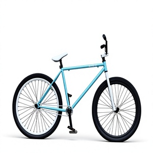 Vélo <span class=keywords><strong>BMX</strong></span> Freestyle 26 pouces à vitesse unique, roues larges, bleu ciel, pour figures et saut en air, vente en gros OEM - Product Image 1
