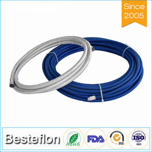 Tubo de nailon trenzado de alta calidad, <span class=keywords><strong>manguera</strong></span> de tubo de presión hidráulica para motocicleta automática, montaje de <span class=keywords><strong>manguera</strong></span> de enfriador de aceite de <span class=keywords><strong>ptfe</strong></span> AN6, AN6 - Product Image 2