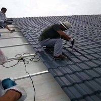Panneaux de toiture en résine synthétique isolés, résistants aux chocs, pour entrepôts et maisons, durables